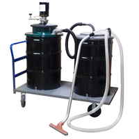 1J55- 55 Gallon Air Operated Vacuum - Single Venturi