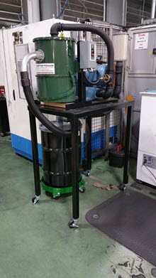 aluminum, steel, copper, and metal chip collector vacuum