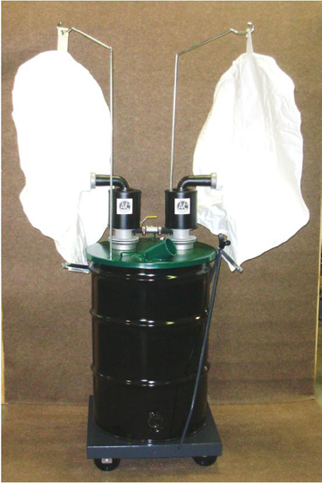 55-gal air operated industrial vacuum