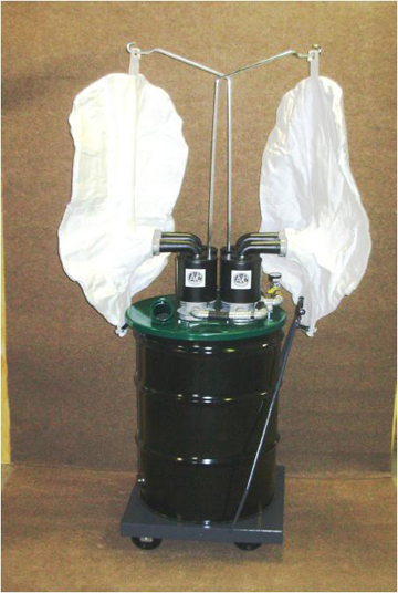 55-gal industrial pneumatic vacuum