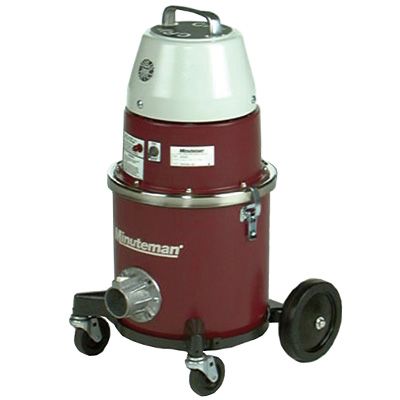 Clean Room Vacuum system coated in red with silver